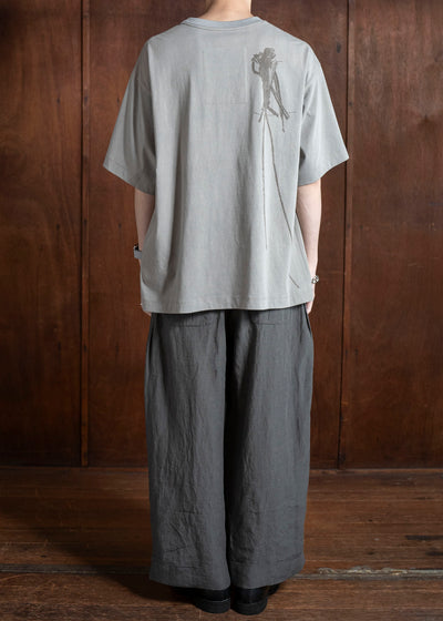 ZIGGY CHEN 0M2510207 Digital Print T-Shirt LIGHT GRAY