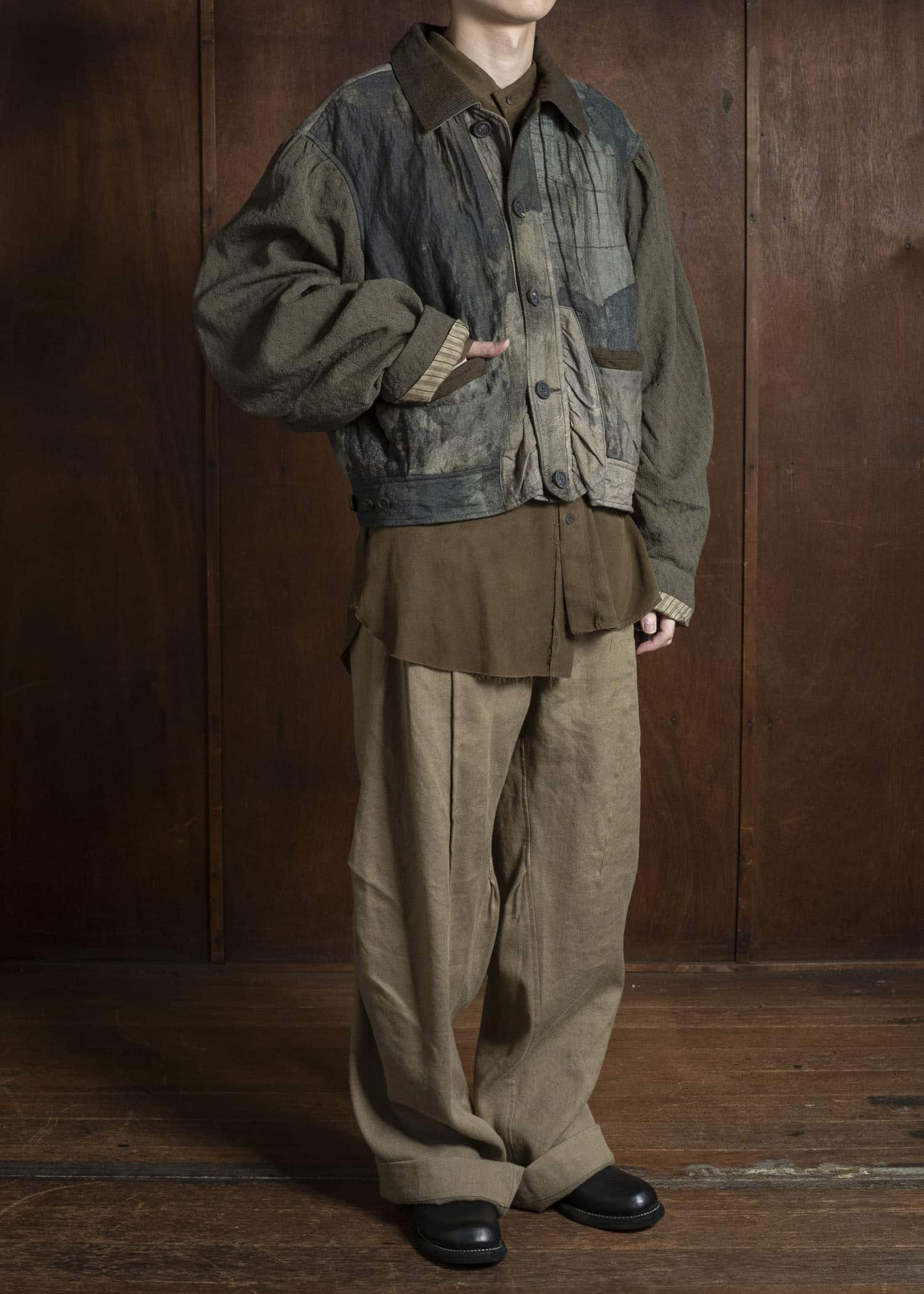 ZIGGY CHEN 0M2530952 HEAVY PATCHWORK JACKET 55