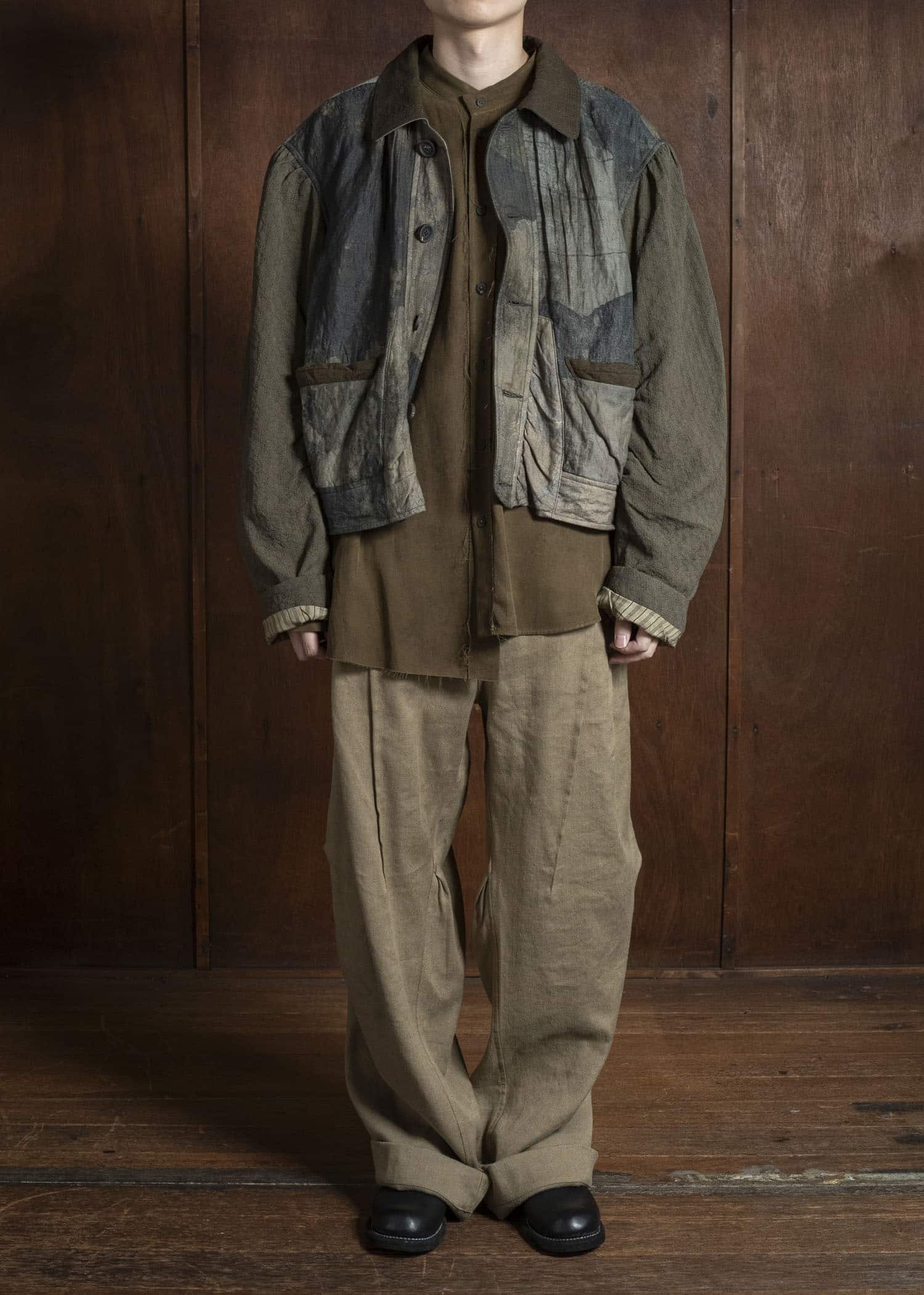 ZIGGY CHEN 0M2530952 HEAVY PATCHWORK JACKET 55