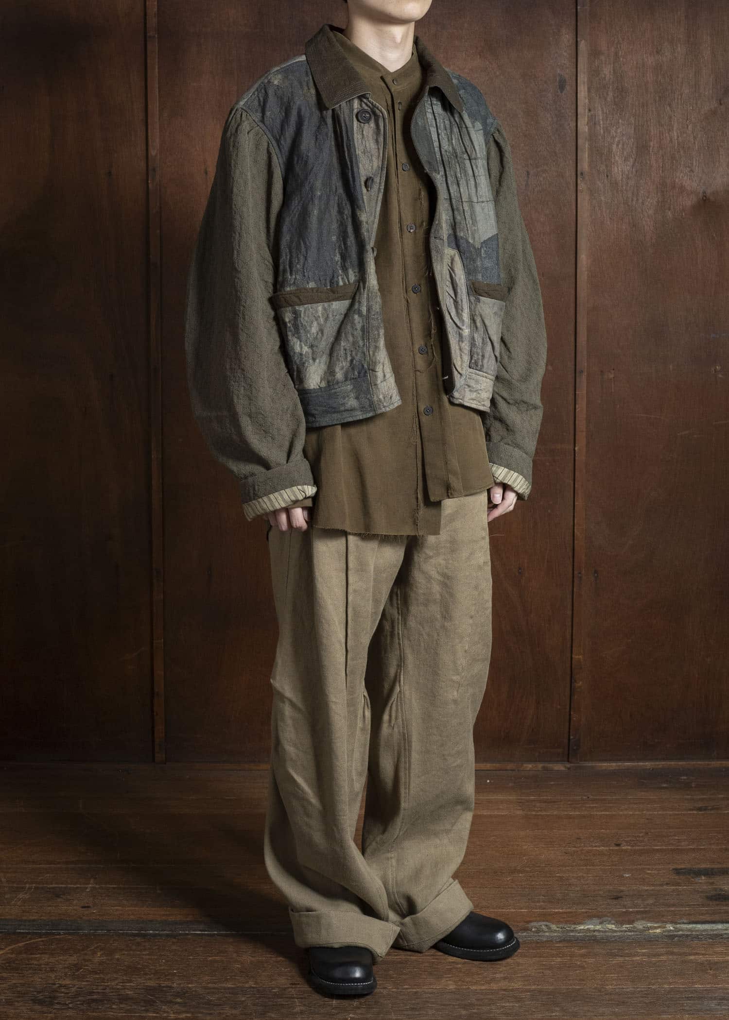 ZIGGY CHEN 0M2530952 HEAVY PATCHWORK JACKET 55