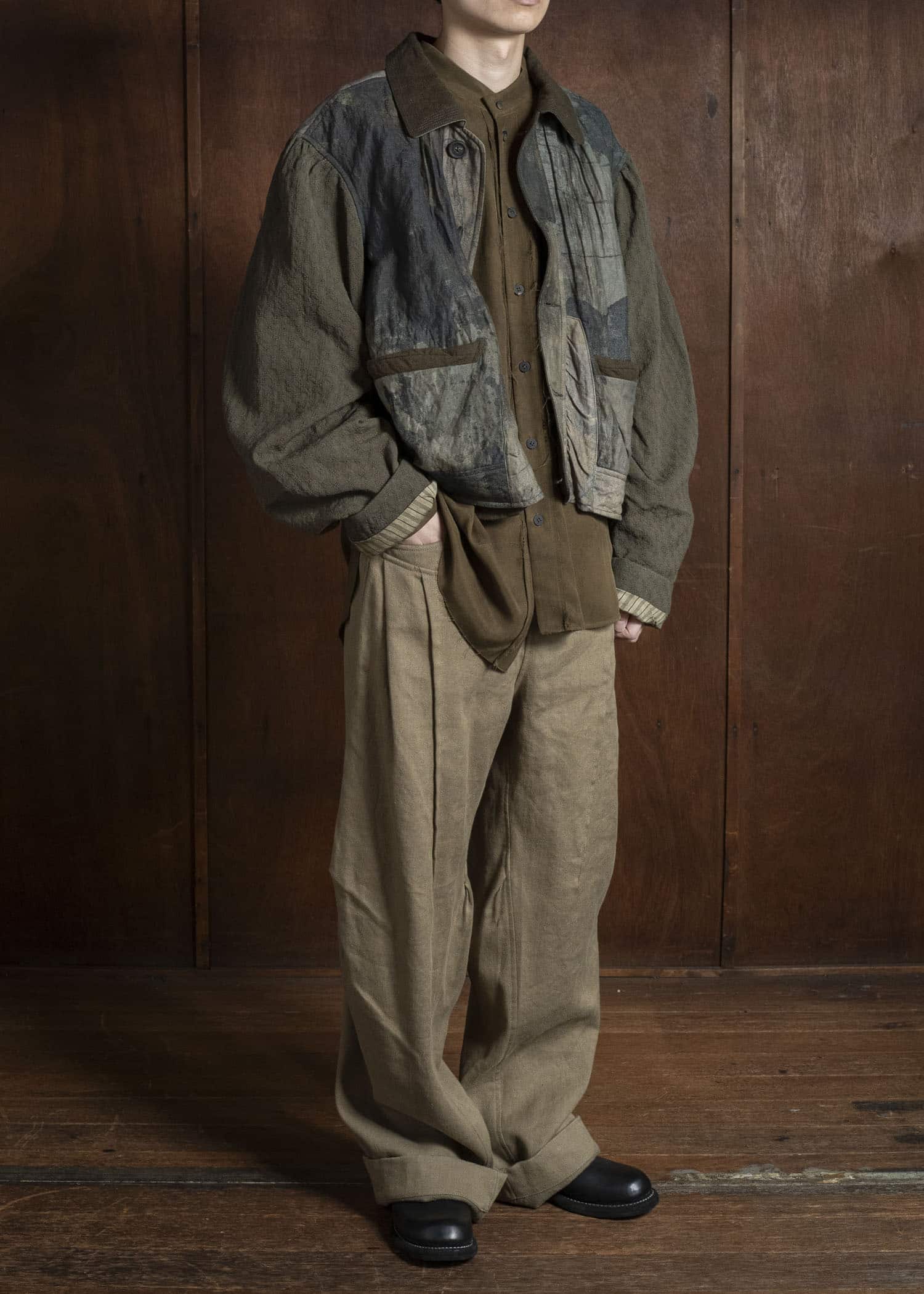 ZIGGY CHEN 0M2530952 HEAVY PATCHWORK JACKET 55