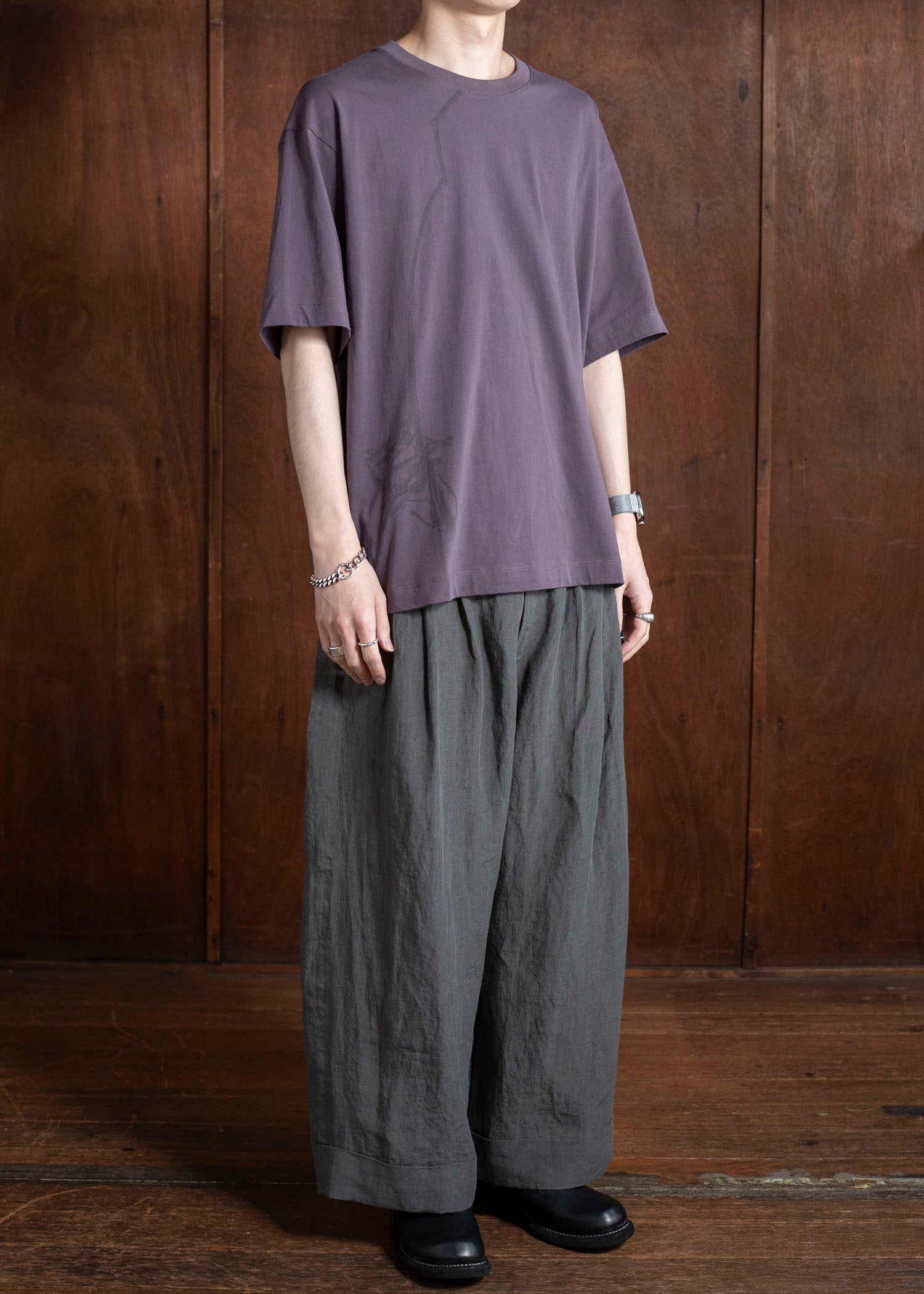 ZIGGY CHEN 0M2510208 Digital Print T-Shirt LAVENDER