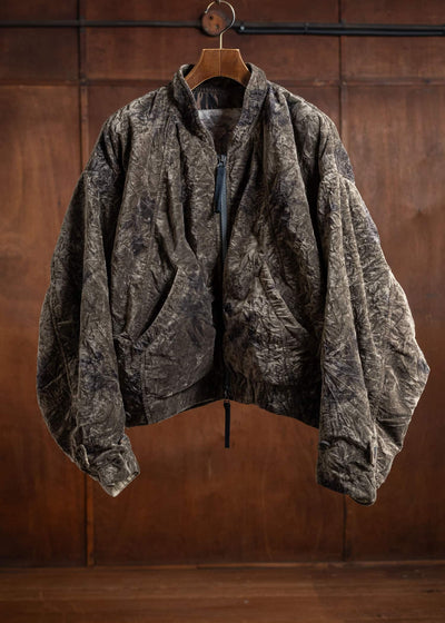 ZIGGY CHEN Velvet Bomber Jacket 0M2430928