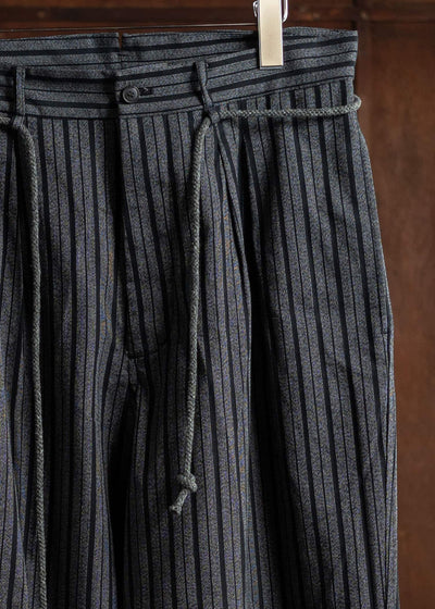 YOKO SAKAMOTO CLASSIC WIDE TROUSERS BLACK