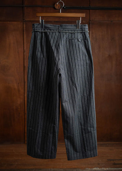 YOKO SAKAMOTO CLASSIC WIDE TROUSERS BLACK