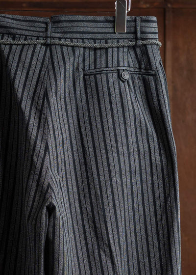 YOKO SAKAMOTO CLASSIC WIDE TROUSERS BLACK