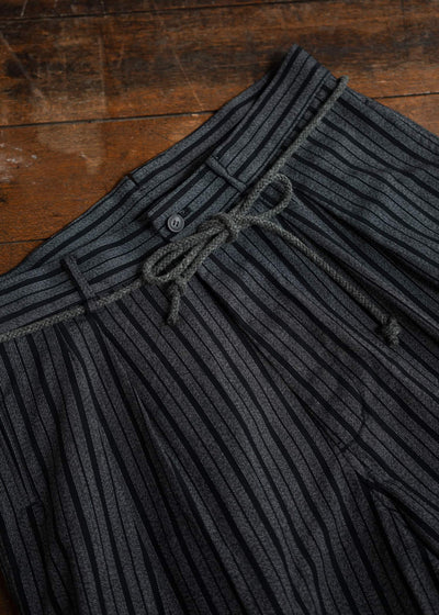 YOKO SAKAMOTO CLASSIC WIDE TROUSERS BLACK