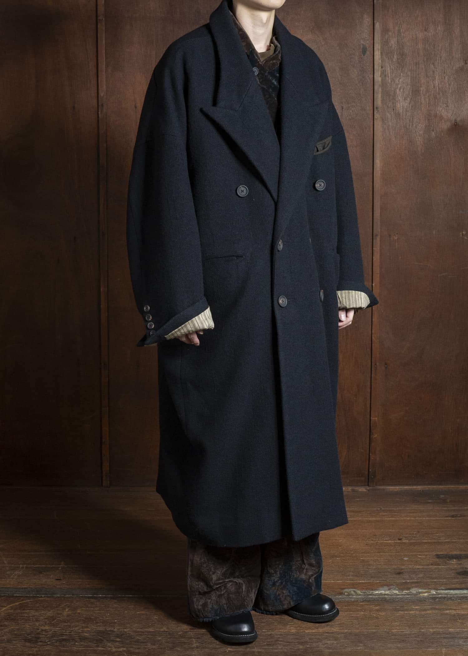 ZIGGY CHEN 0M2531112 DOUBLE-BREASTED OVERSIZE COAT 4