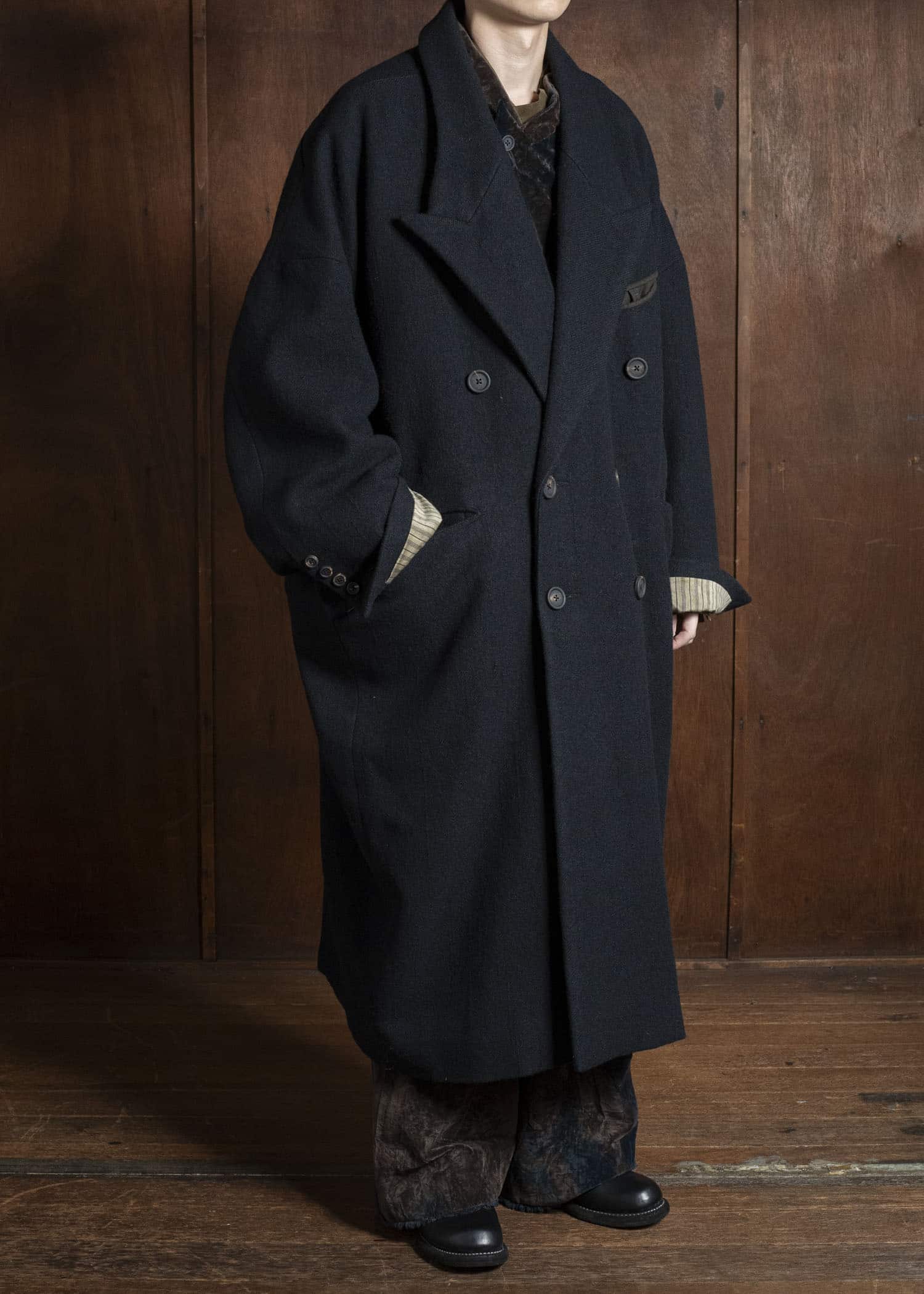 ZIGGY CHEN 0M2531112 DOUBLE-BREASTED OVERSIZE COAT 4