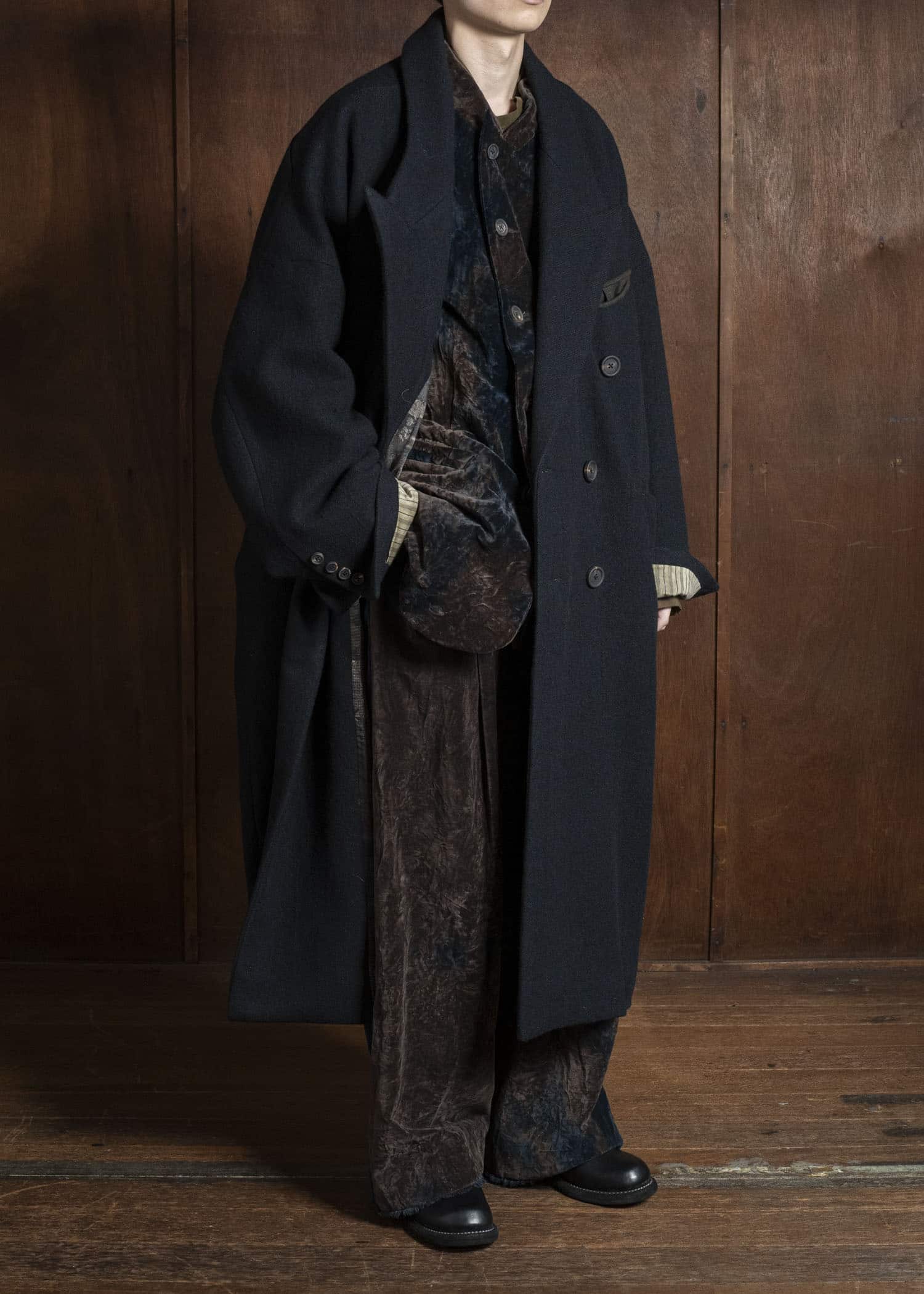 ZIGGY CHEN 0M2531112 DOUBLE-BREASTED OVERSIZE COAT 4