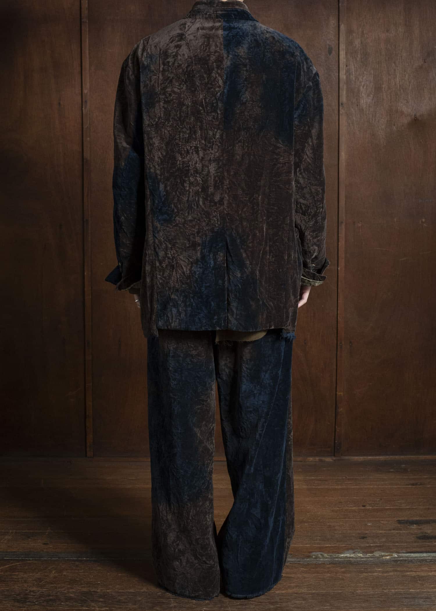 ZIGGY CHEN 0M2530905 VELVET STAND COLLAR BLAZER 25