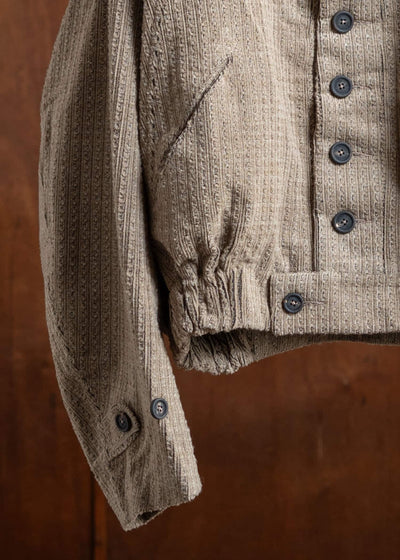 ZIGGY CHEN Bomber-Style Short Jacket Sand Beige 0M2430930
