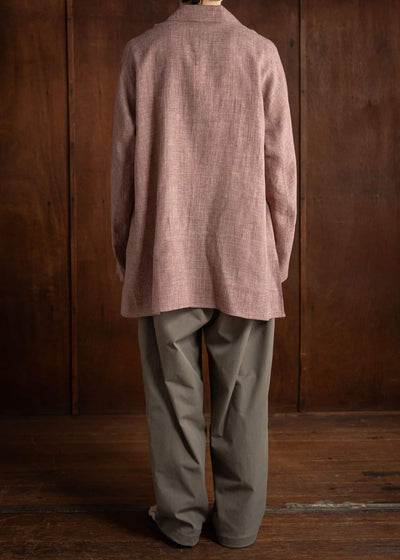 Jurgen Lehl Cardi Linen Check Shirt J0142FBM843-25