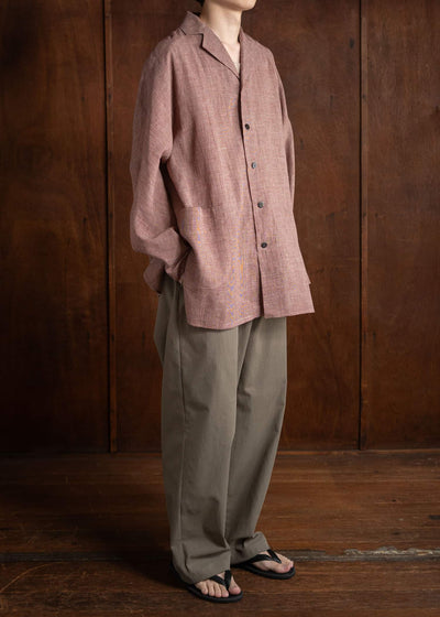 Jurgen Lehl Cardi Linen Check Shirt J0142FBM843-25