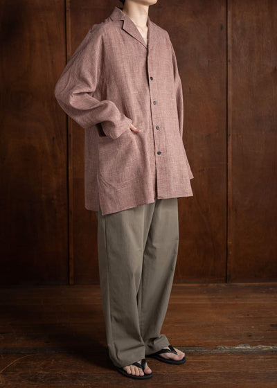 Jurgen Lehl Cardi Linen Check Shirt J0142FBM843-25