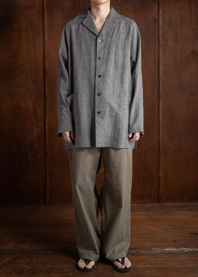 Jurgen Lehl Cardi Linen Check Shirt J0142FBM843-90