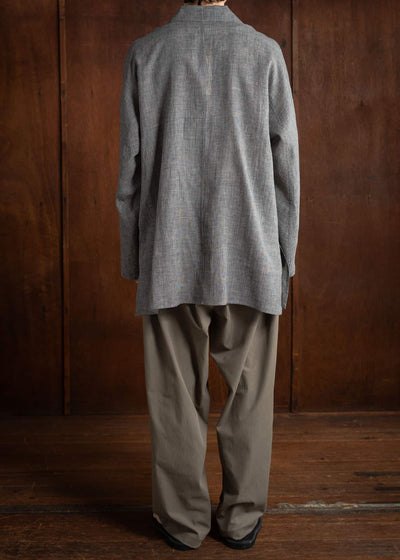 Jurgen Lehl Cardi Linen Check Shirt J0142FBM843-90