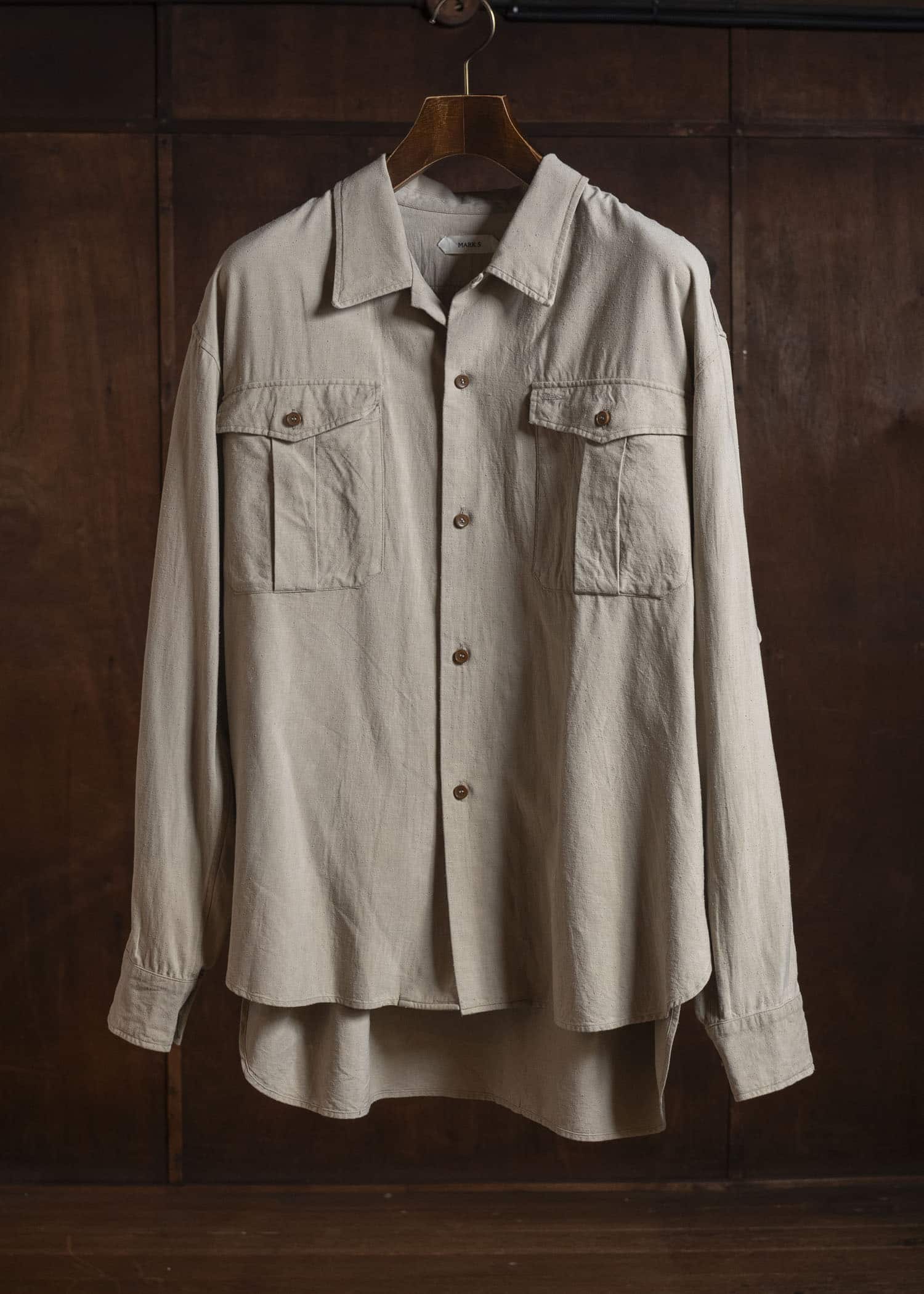 MARK.S MS0028 OPEN - L/S LIGHT GRAY