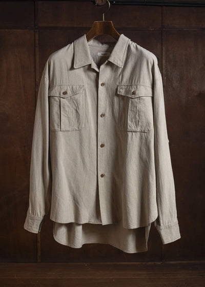 MARK.S MS0028 OPEN - L/S LIGHT GRAY