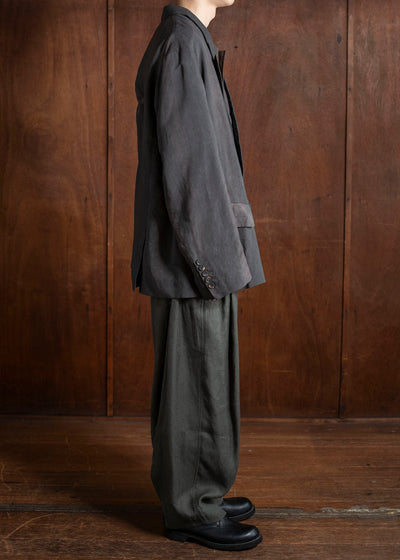 ZIGGY CHEN 0M2510901 Double Breasted Asymmetric Jacket DARK PURPLE