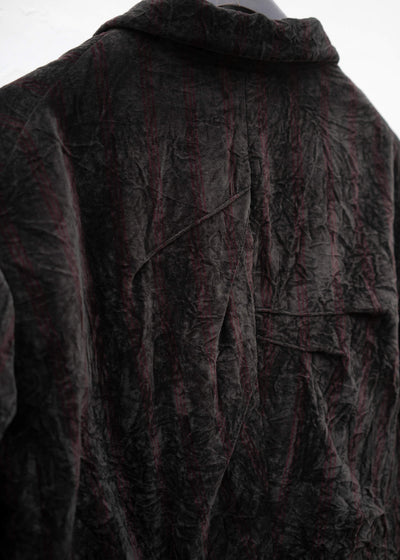 ZIGGY CHEN VELVETEEN PLEATS BLAZER