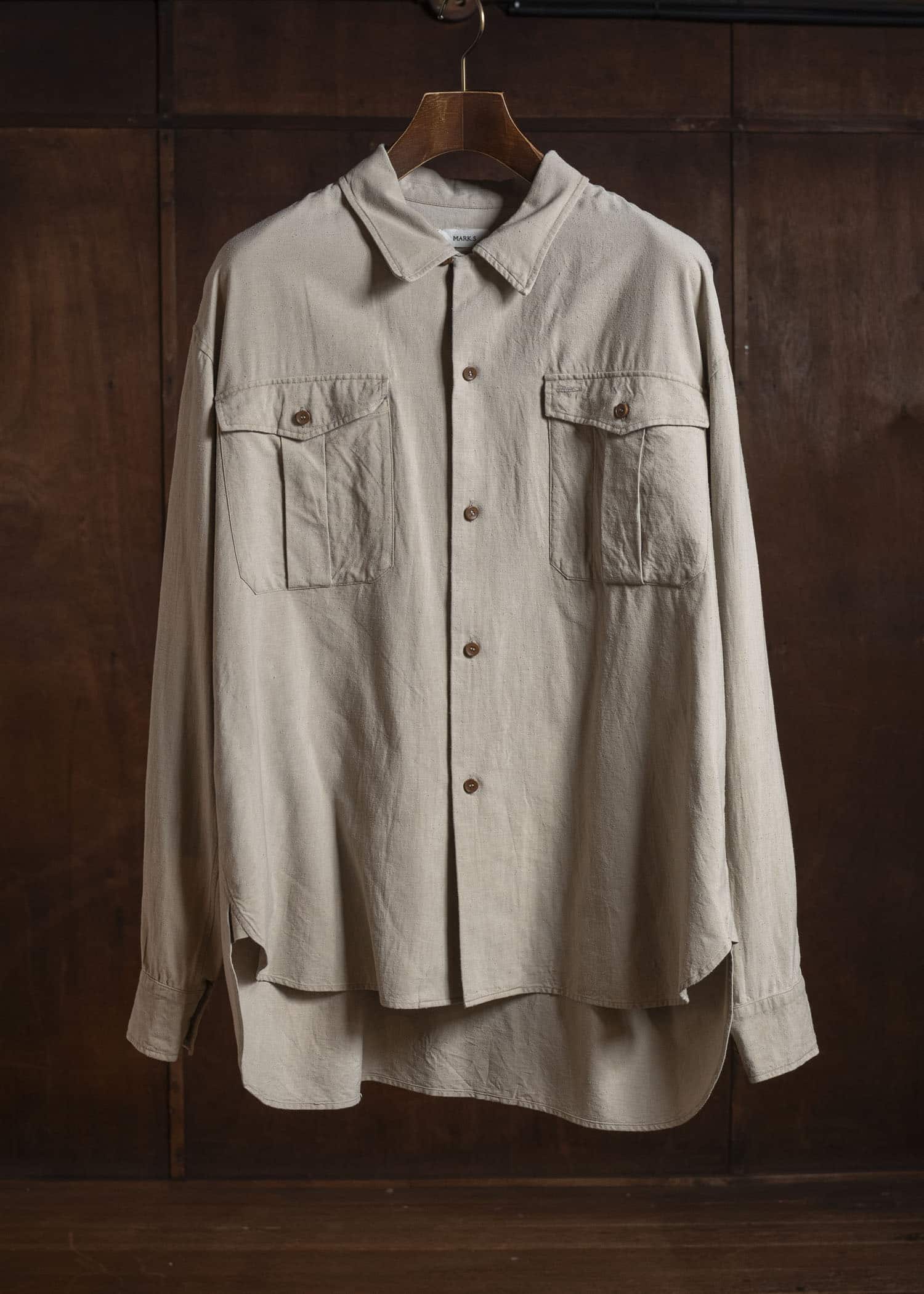 MARK.S MS0028 OPEN - L/S LIGHT GRAY