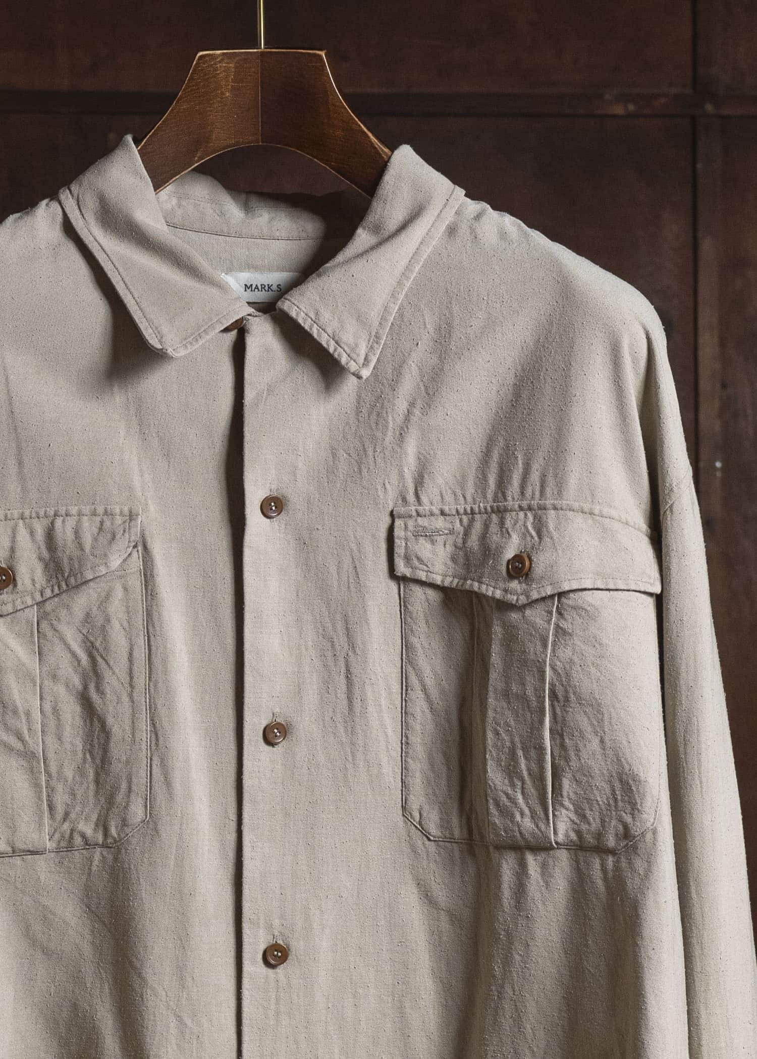 MARK.S MS0028 OPEN - L/S LIGHT GRAY