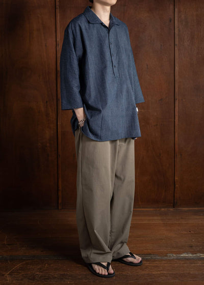 Jurgen Lehl yarn-dyed hand-woven cardigan pullover shirt J0542FBM741-38