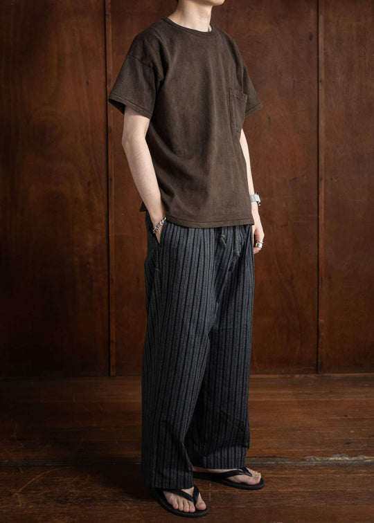 YOKO SAKAMOTO CLASSIC WIDE TROUSERS BLACK