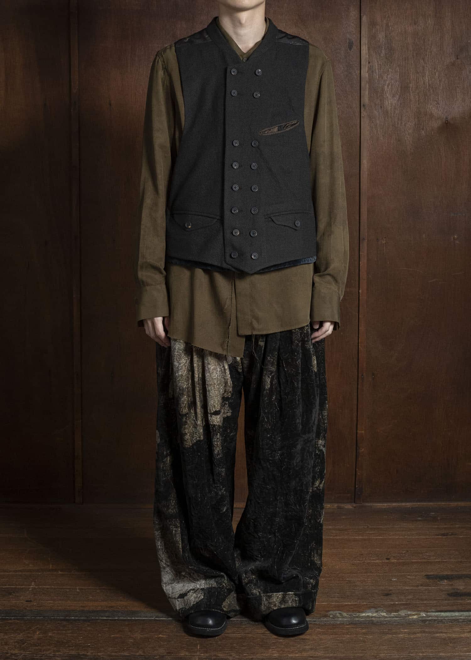 ZIGGY CHEN 0M2530107 DOUBLE-BREASTED VEST 55