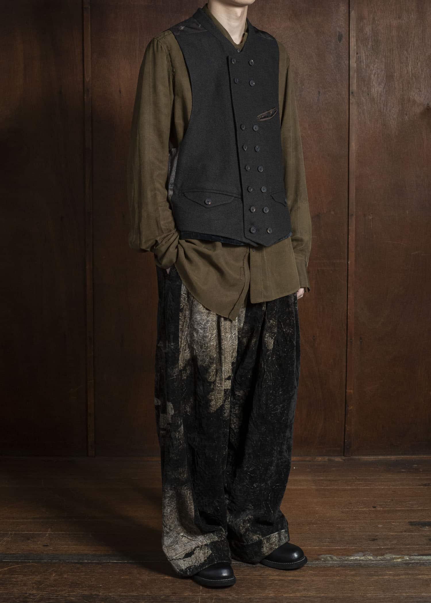 ZIGGY CHEN 0M2530107 DOUBLE-BREASTED VEST 55