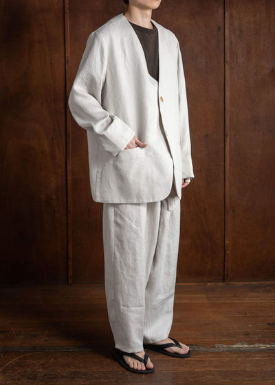 ZIIIN CARDIGAN JACKET WHITE