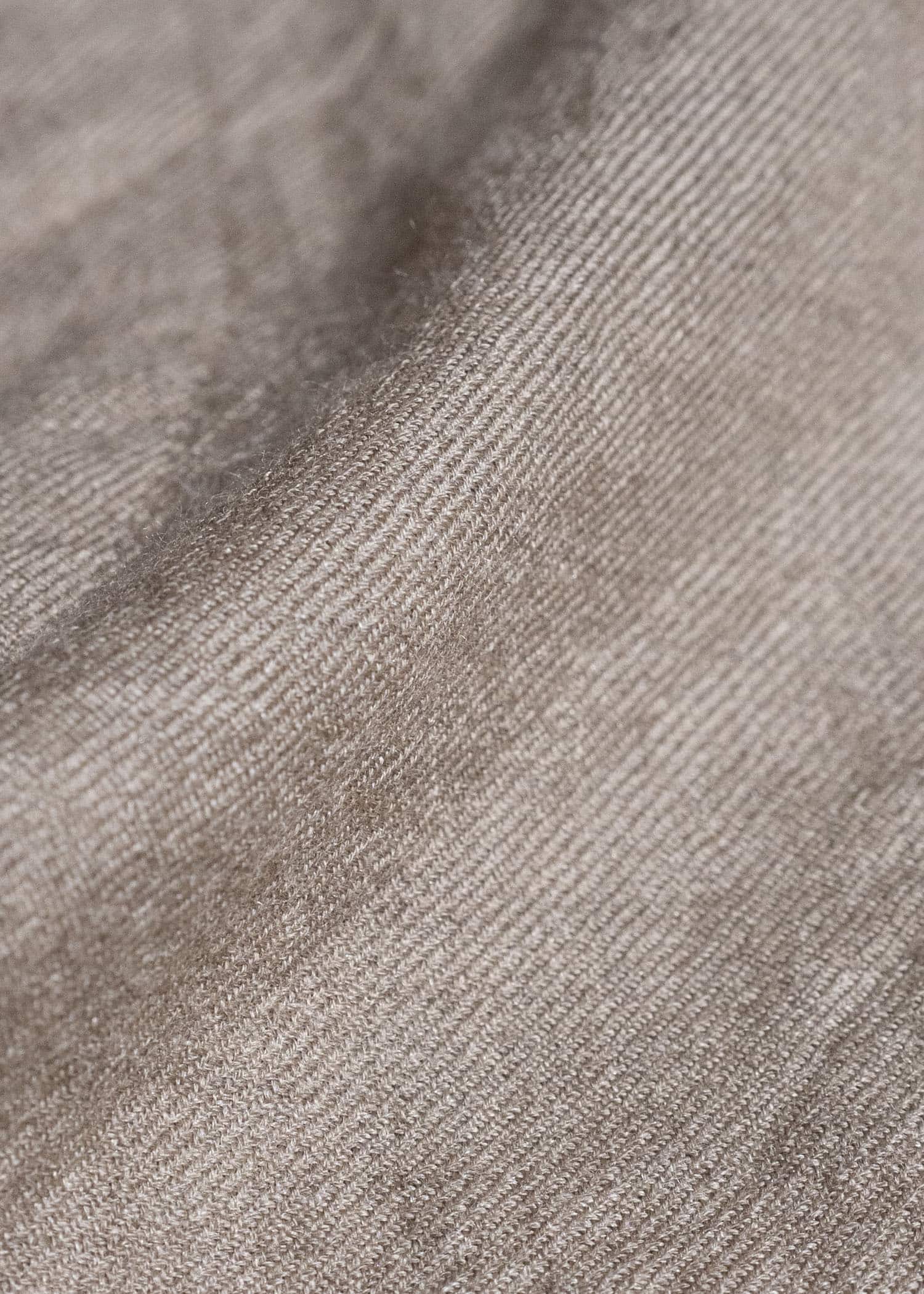 amachi. AY19S-1055-26AW Kashmir Wool Shirt Natural Brown