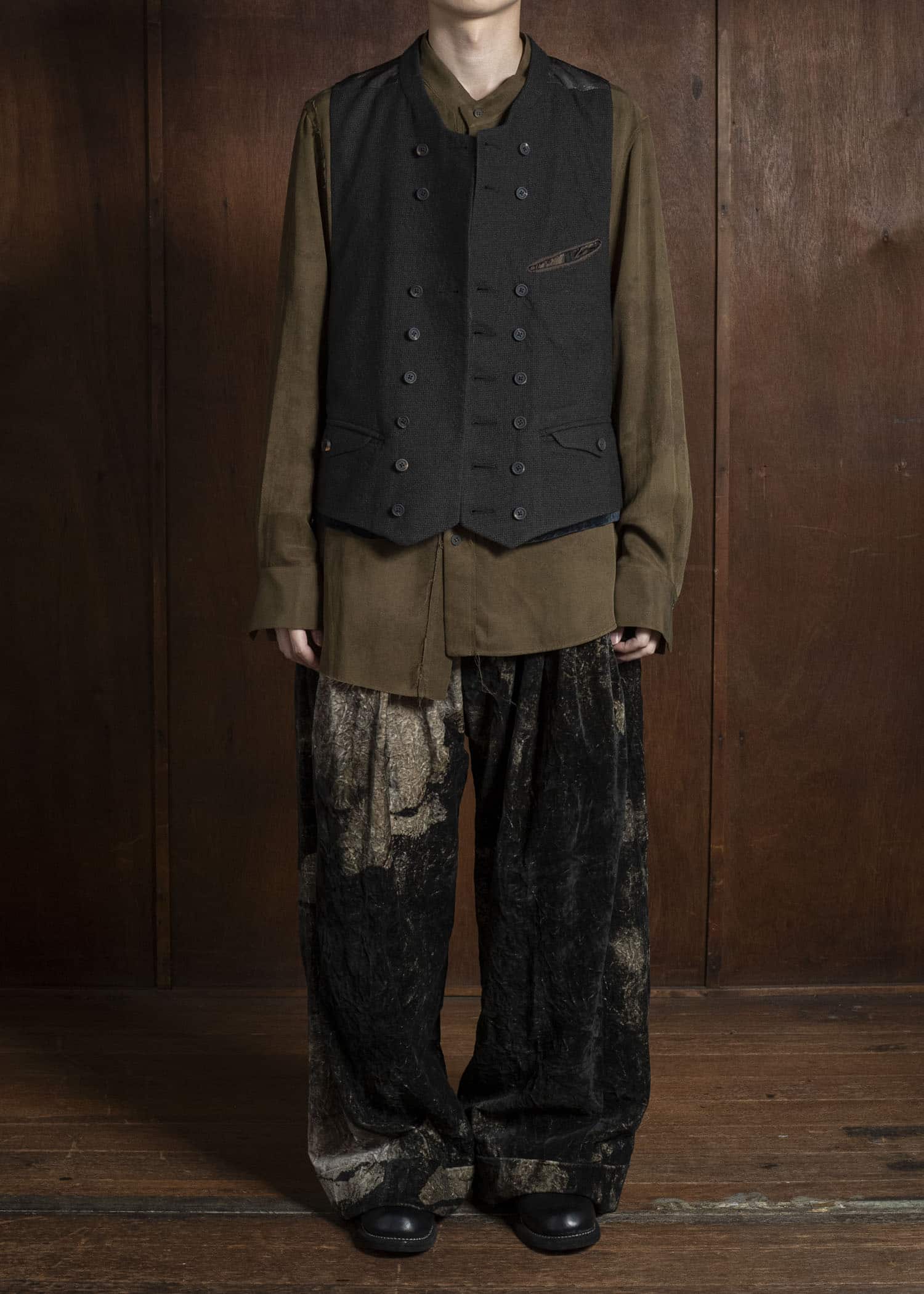 ZIGGY CHEN 0M2530107 DOUBLE-BREASTED VEST 55