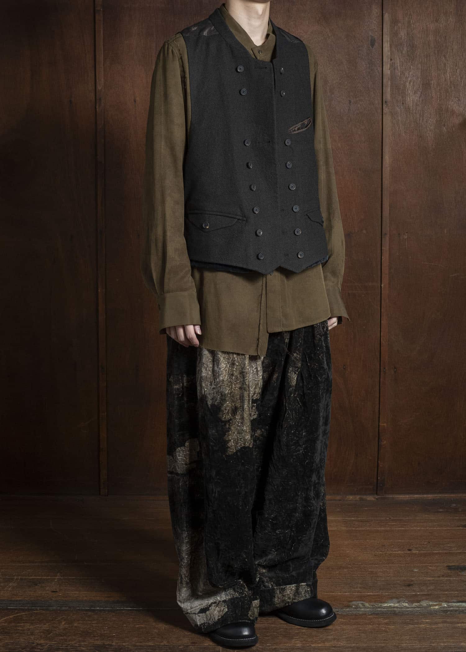 ZIGGY CHEN 0M2530107 DOUBLE-BREASTED VEST 55