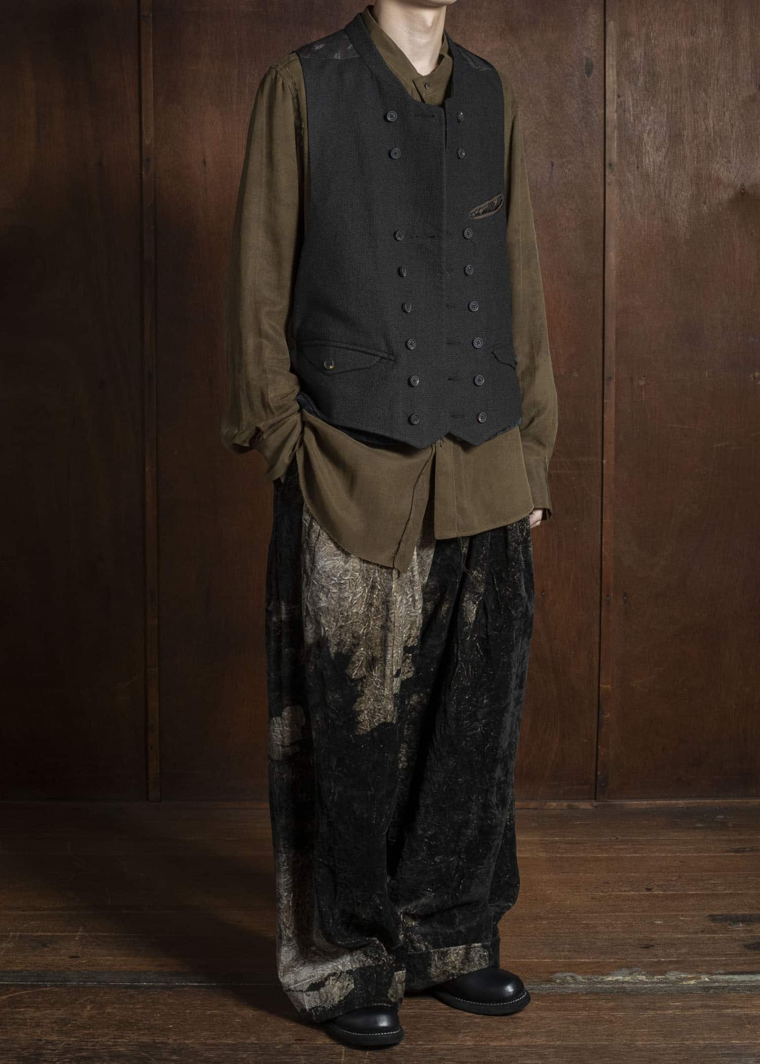 ZIGGY CHEN 0M2530107 DOUBLE-BREASTED VEST 55