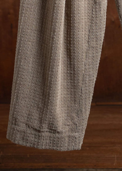ZIGGY CHEN Corduroy Drop Crotch Trousers Sand Beige 0M2430537