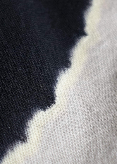 SUZUSAN Various Shibori ""Face""Cotton Jersey Short Sleeve T-Shirt 2073C-909-Black - Grge