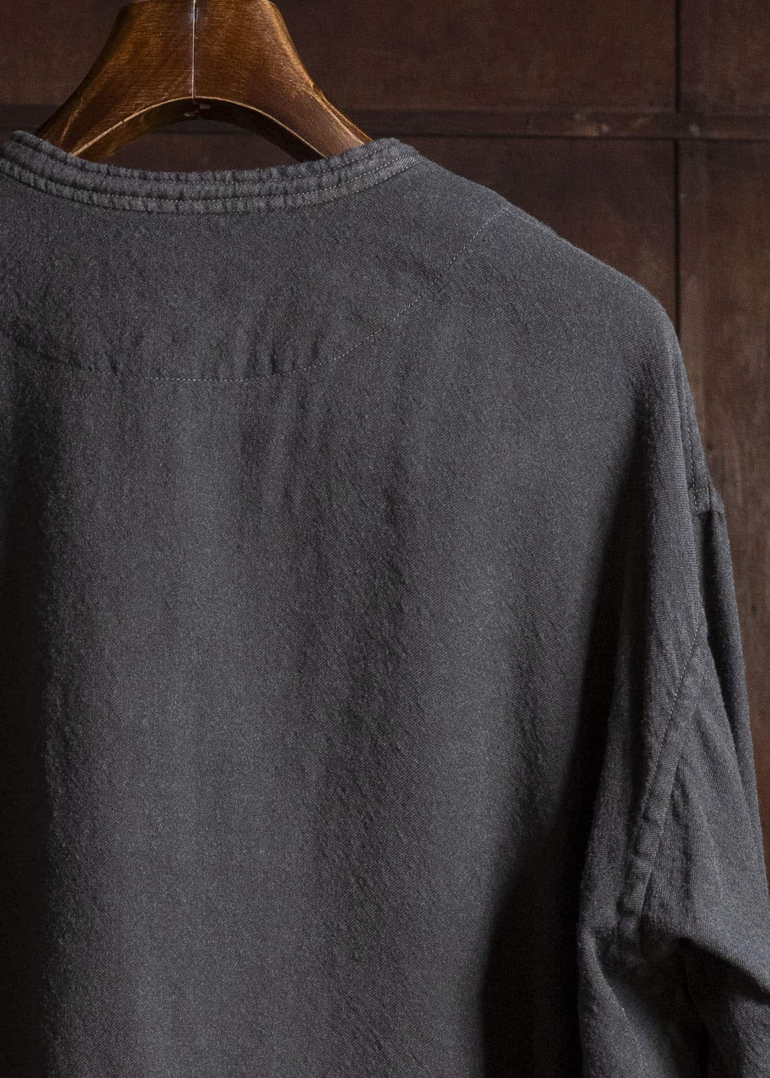 amachi. AY19S-1055-26AW Kashmir Wool Shirt Sumi