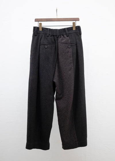 ZIGGY CHEN PLEATED DROP CROTCH TROUSERS