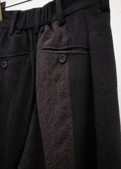 ZIGGY CHEN PLEATED DROP CROTCH TROUSERS
