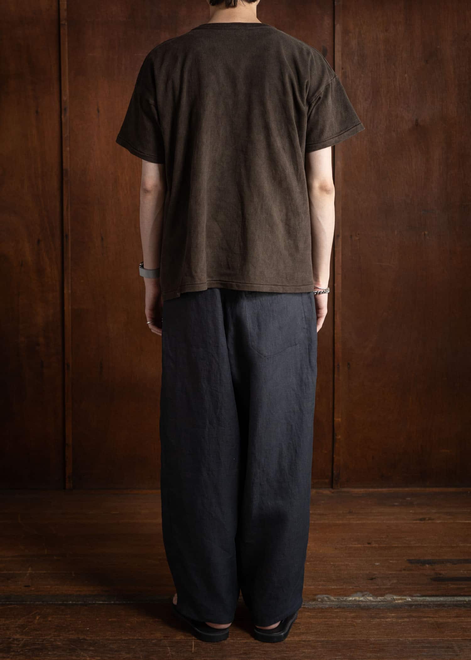 Taiga Takahashi Lot.611 Tee Shirt MUD DYED BROWN