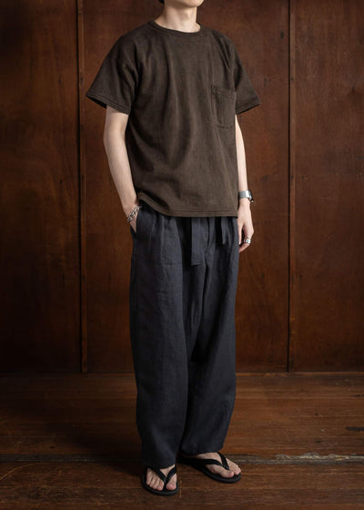 Taiga Takahashi Lot.611 Tee Shirt MUD DYED BROWN