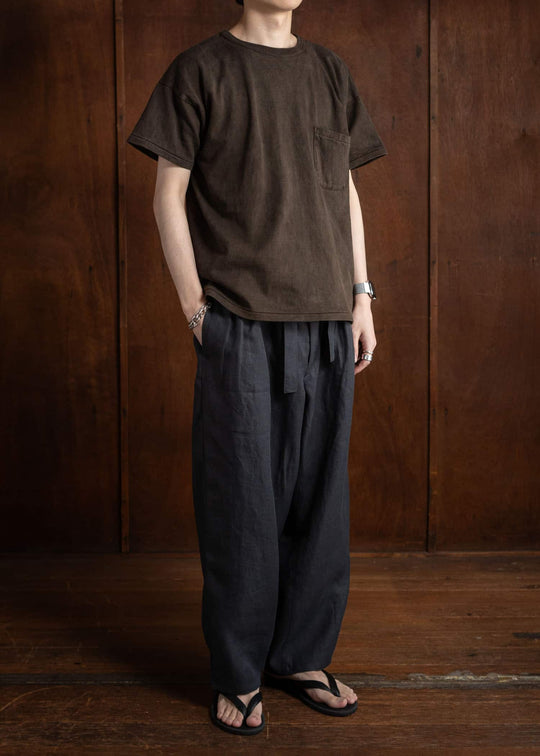 Taiga Takahashi Lot.611 Tee Shirt MUD DYED BROWN