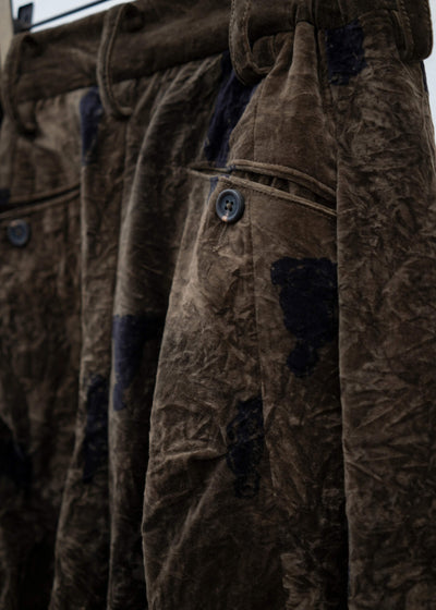 ZIGGY CHEN 'CLOUD CROWD'' DROPPED CROTCH TROUSERS