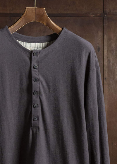 ZIGGY CHEN 0M2530214 HENLEY-NECK LONG SLEEVE T-SHIRT 62