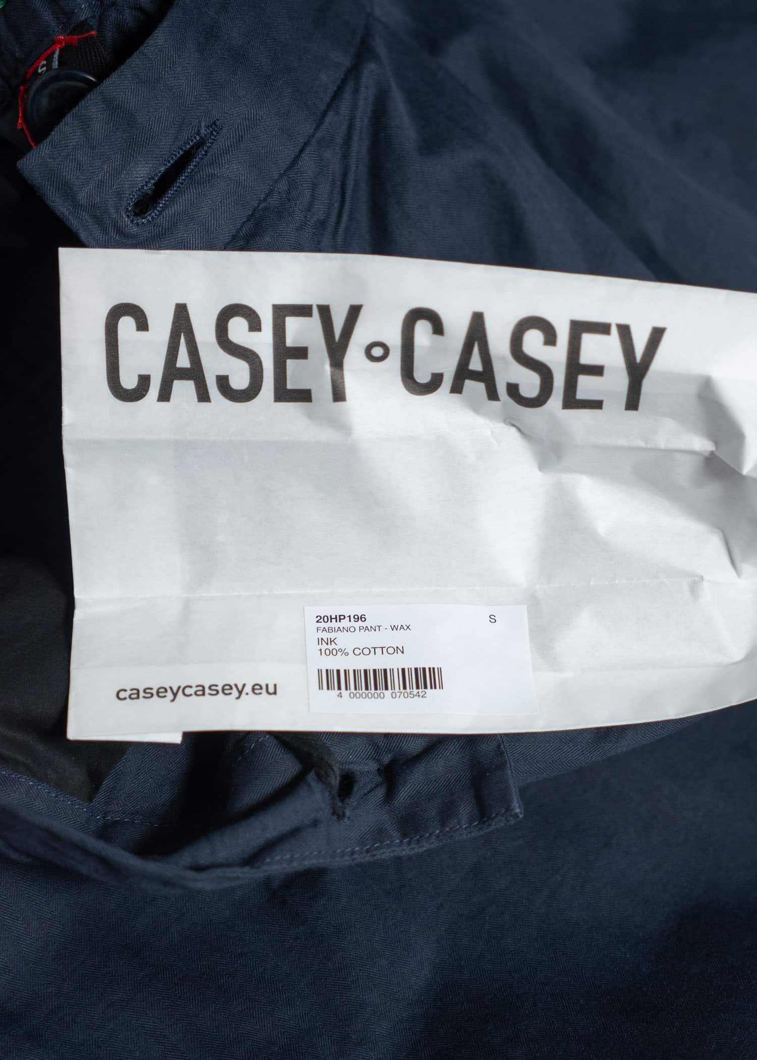 CASEY CASEY 23SS Herringbone Cotton Pants