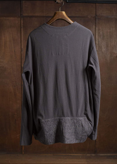 ZIGGY CHEN 0M2530214 HENLEY-NECK LONG SLEEVE T-SHIRT 62