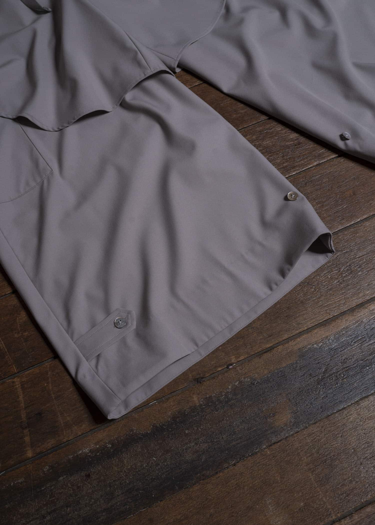amachi. AY19B-3076-26AW Layered Utility Pants Gray Beige