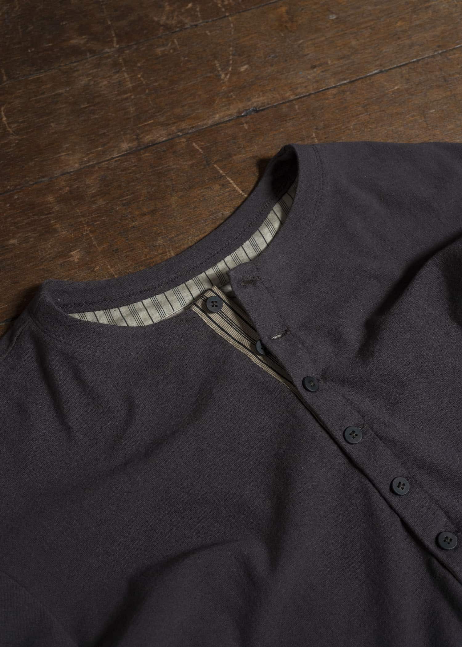 ZIGGY CHEN 0M2530214 HENLEY-NECK LONG SLEEVE T-SHIRT 62